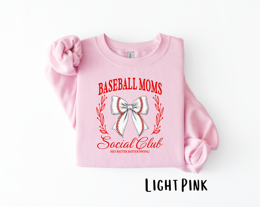 Baseball Moms Social Club Sweatshirt
