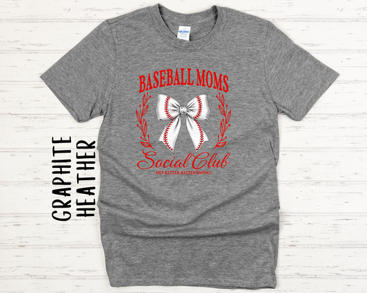 Baseball Moms Social Club Tee