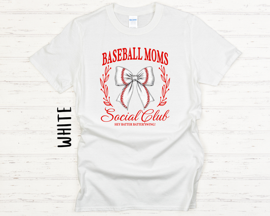 Baseball Moms Social Club Tee